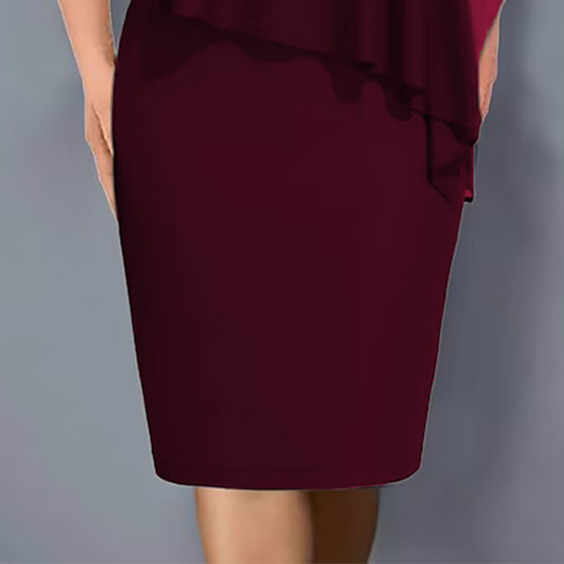 🌸Sommer-Sonderangebote 2026💐Cape-Kleid mit V-Ausschnitt und Strassverzierung sowie Chiffon-Überzug