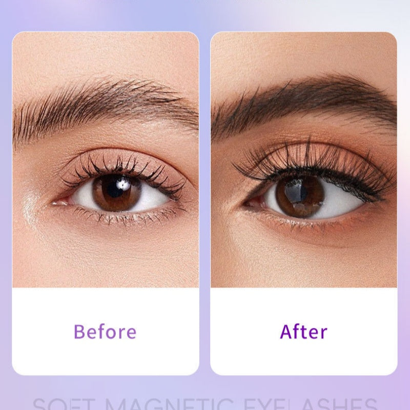 🔥Solange der Vorrat reicht 40 % Rabatt!🎉Wiederverwendbare magnetische Wimpern mit Applikator💯