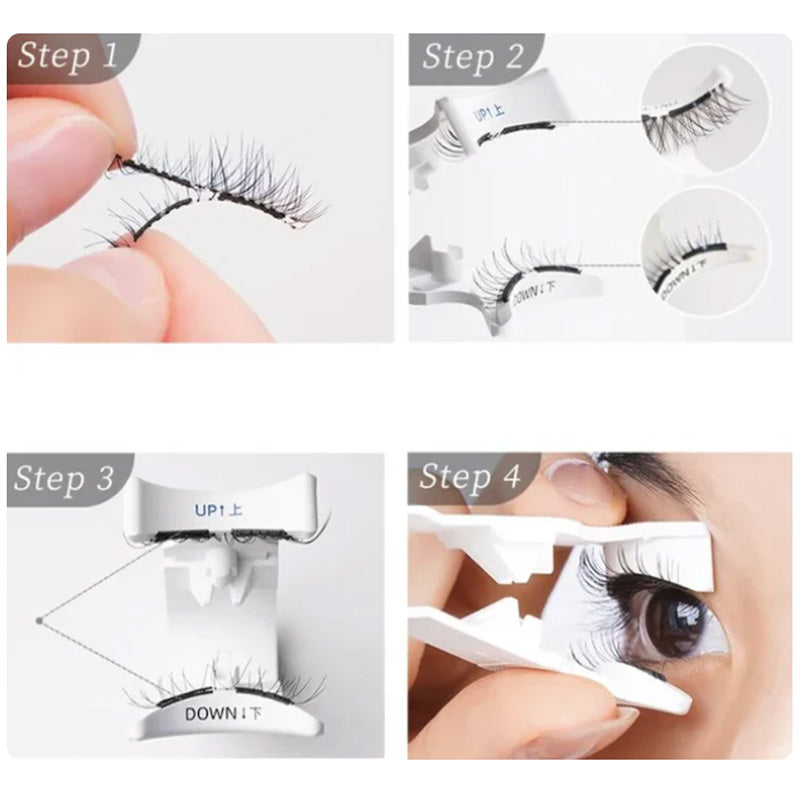 🔥Solange der Vorrat reicht 40 % Rabatt!🎉Wiederverwendbare magnetische Wimpern mit Applikator💯
