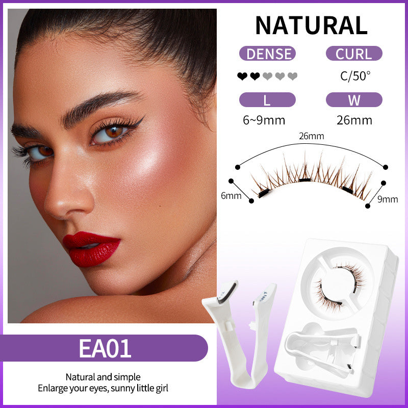 🔥Solange der Vorrat reicht 40 % Rabatt!🎉Wiederverwendbare magnetische Wimpern mit Applikator💯