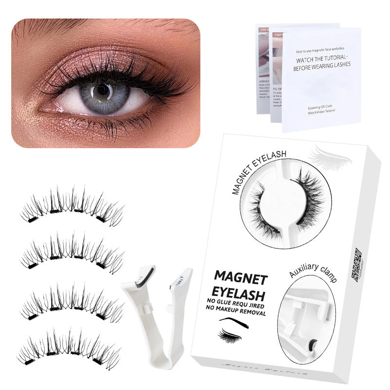 🔥Solange der Vorrat reicht 40 % Rabatt!🎉Wiederverwendbare magnetische Wimpern mit Applikator💯