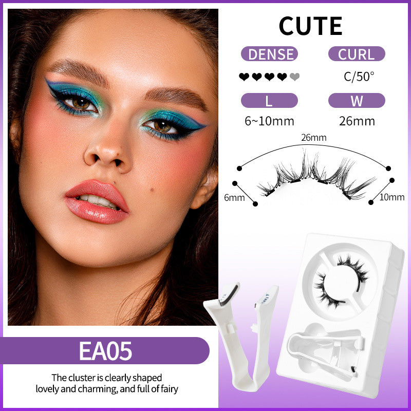🔥Solange der Vorrat reicht 40 % Rabatt!🎉Wiederverwendbare magnetische Wimpern mit Applikator💯