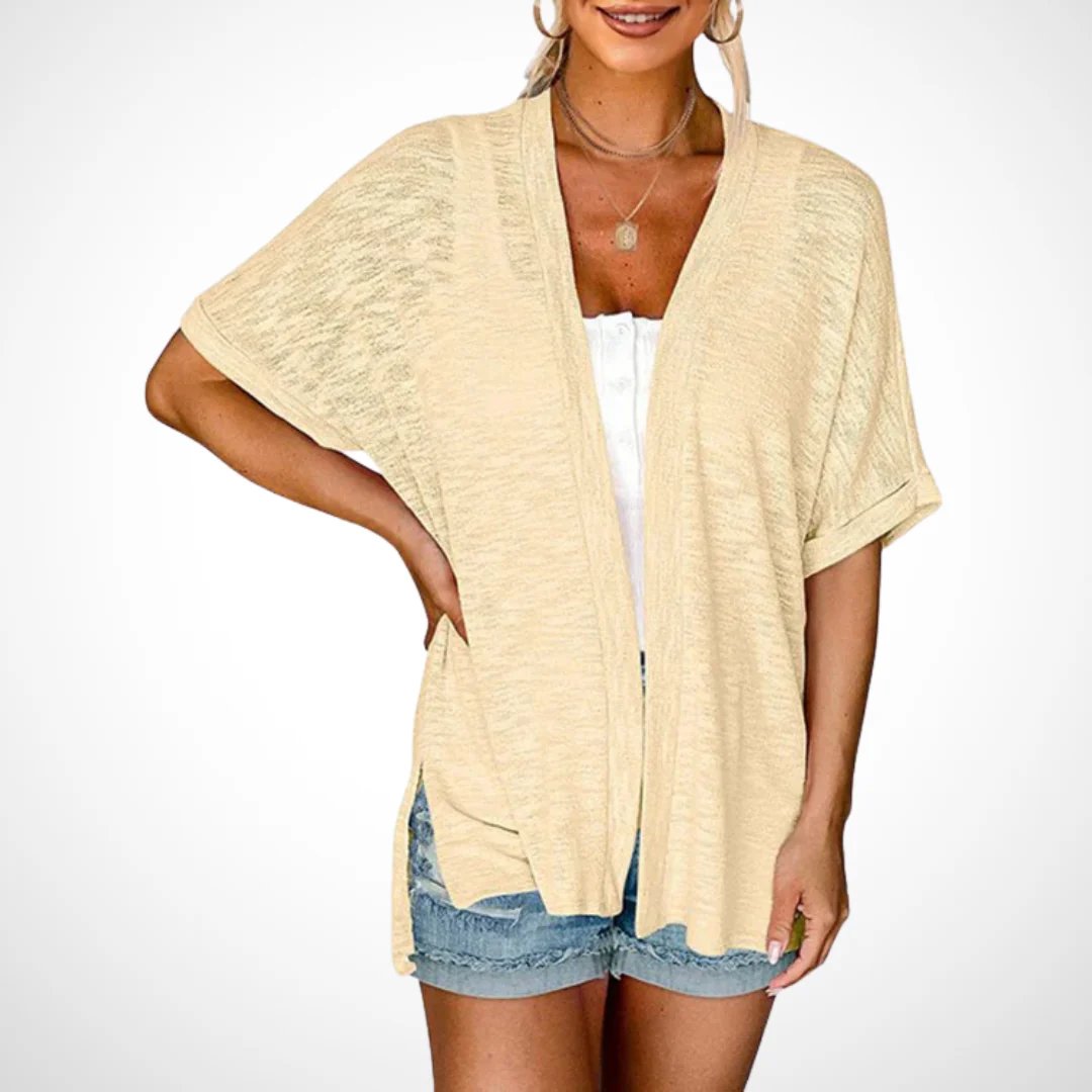 Sommer-Sonderangebot: 49 % Rabatt!🏳️‍🌈Neue, stylische, fließende Kurzarm-Strickjacke (Modelljahr 2026)