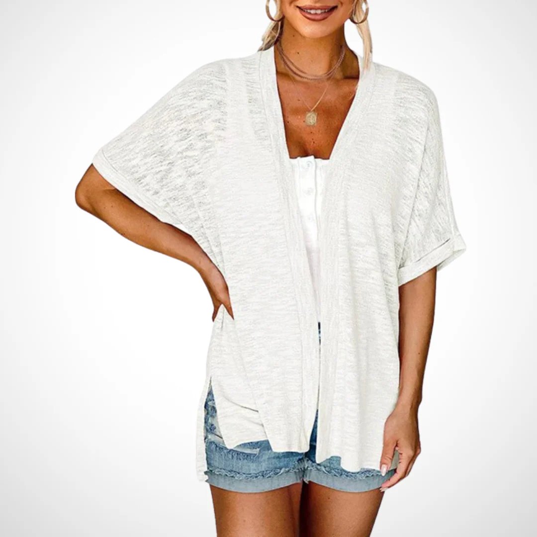 Sommer-Sonderangebot: 49 % Rabatt!🏳️‍🌈Neue, stylische, fließende Kurzarm-Strickjacke (Modelljahr 2026)
