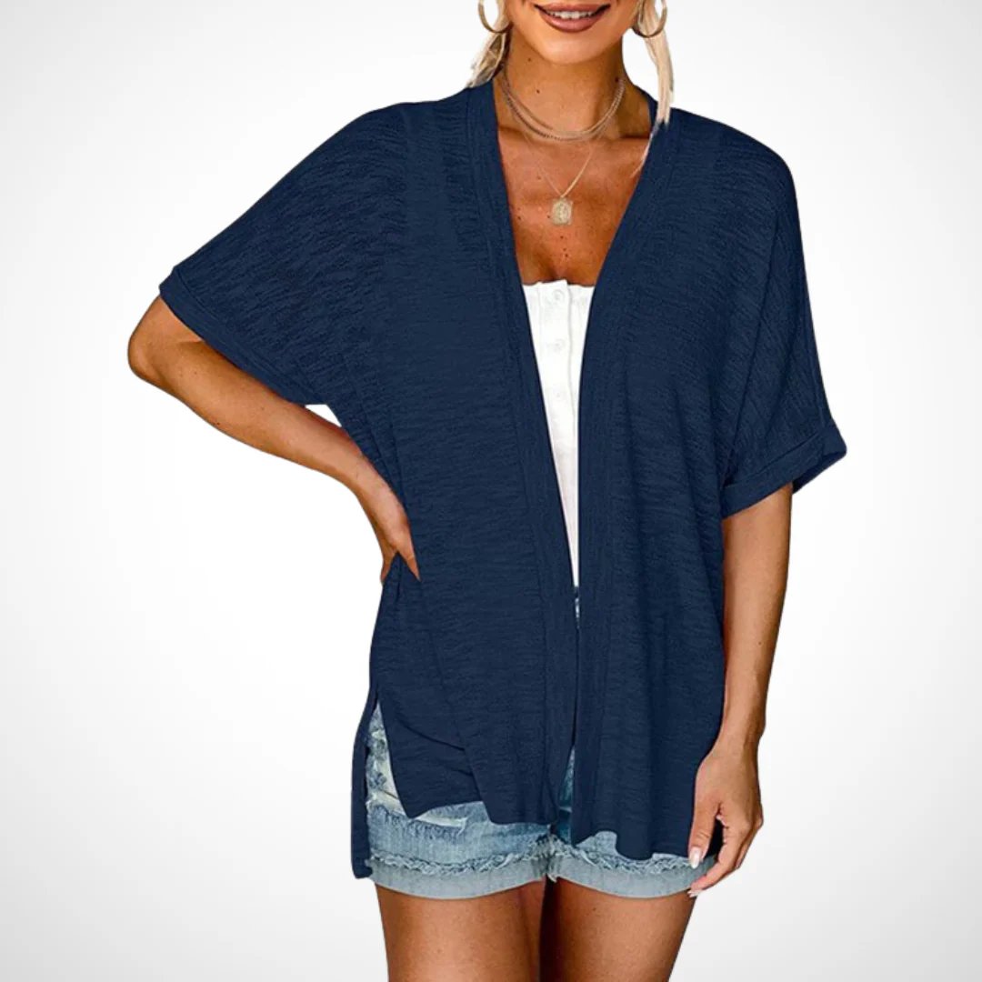Sommer-Sonderangebot: 49 % Rabatt!🏳️‍🌈Neue, stylische, fließende Kurzarm-Strickjacke (Modelljahr 2026)