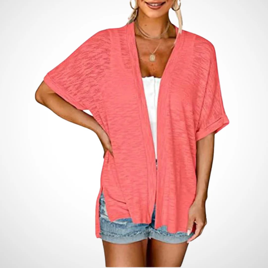 Sommer-Sonderangebot: 49 % Rabatt!🏳️‍🌈Neue, stylische, fließende Kurzarm-Strickjacke (Modelljahr 2026)