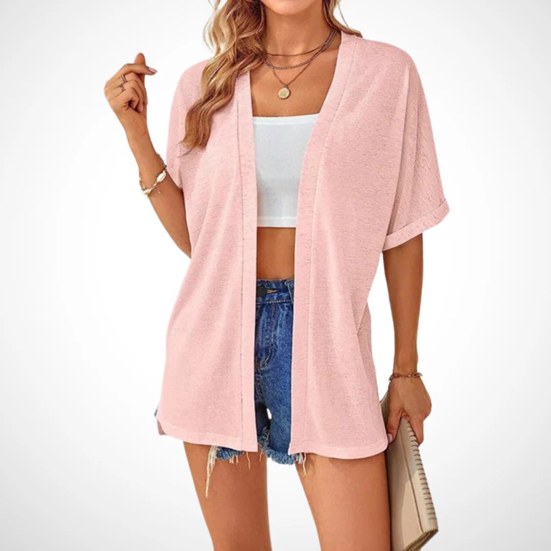 Sommer-Sonderangebot: 49 % Rabatt!🏳️‍🌈Neue, stylische, fließende Kurzarm-Strickjacke (Modelljahr 2026)