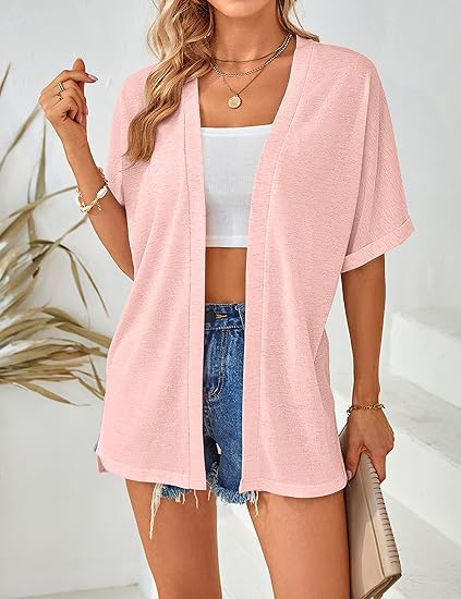 Sommer-Sonderangebot: 49 % Rabatt!🏳️‍🌈Neue, stylische, fließende Kurzarm-Strickjacke (Modelljahr 2026)