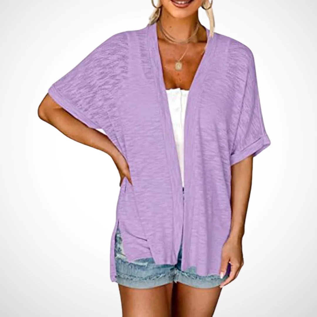Sommer-Sonderangebot: 49 % Rabatt!🏳️‍🌈Neue, stylische, fließende Kurzarm-Strickjacke (Modelljahr 2026)