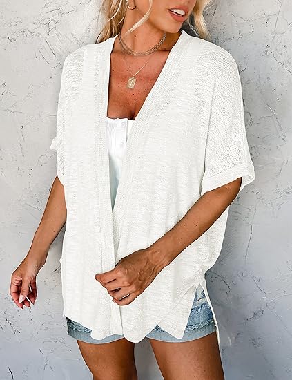 Sommer-Sonderangebot: 49 % Rabatt!🏳️‍🌈Neue, stylische, fließende Kurzarm-Strickjacke (Modelljahr 2026)
