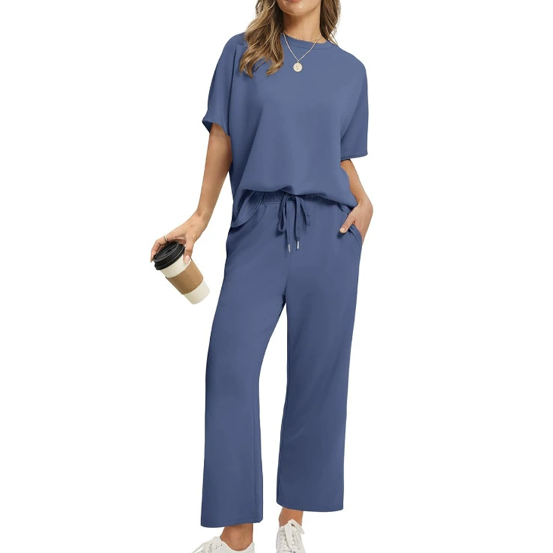 🌸LETZTER TAG – 60 % RABATT💖 Weiches, lässiges Damen-Set aus Oberteil und Hose