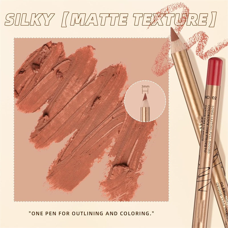 👄 50 % RABATT! 💄 12-teiliges Set mit wischfesten Liplinern – langanhaltend, cremig und wasserfest – perfekt für den Alltag oder professionelles Make-up 🎨