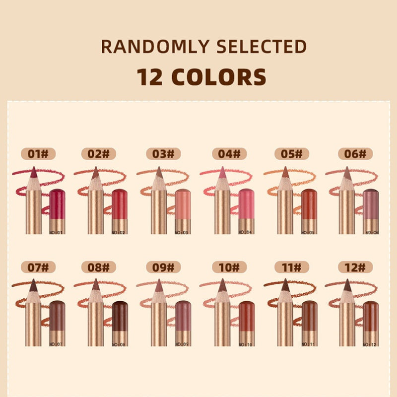 👄 50 % RABATT! 💄 12-teiliges Set mit wischfesten Liplinern – langanhaltend, cremig und wasserfest – perfekt für den Alltag oder professionelles Make-up 🎨