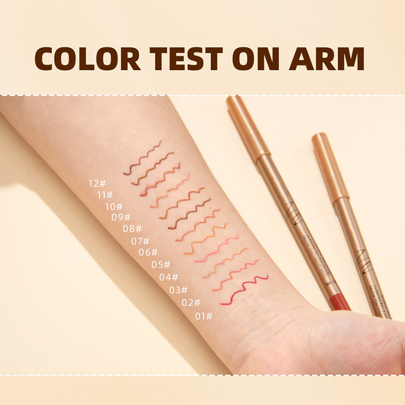 👄 50 % RABATT! 💄 12-teiliges Set mit wischfesten Liplinern – langanhaltend, cremig und wasserfest – perfekt für den Alltag oder professionelles Make-up 🎨