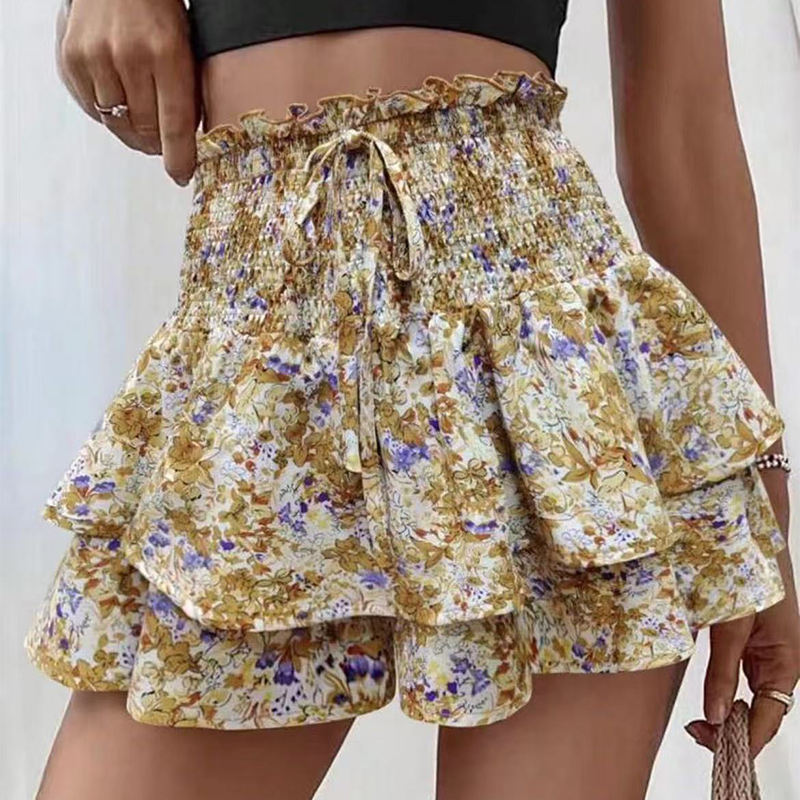 Gluschwein - 😍LAST DAY PROMOTION - 49%OFF💕Lightweight Slimming Floral Ruffle Tiered Skirt✨