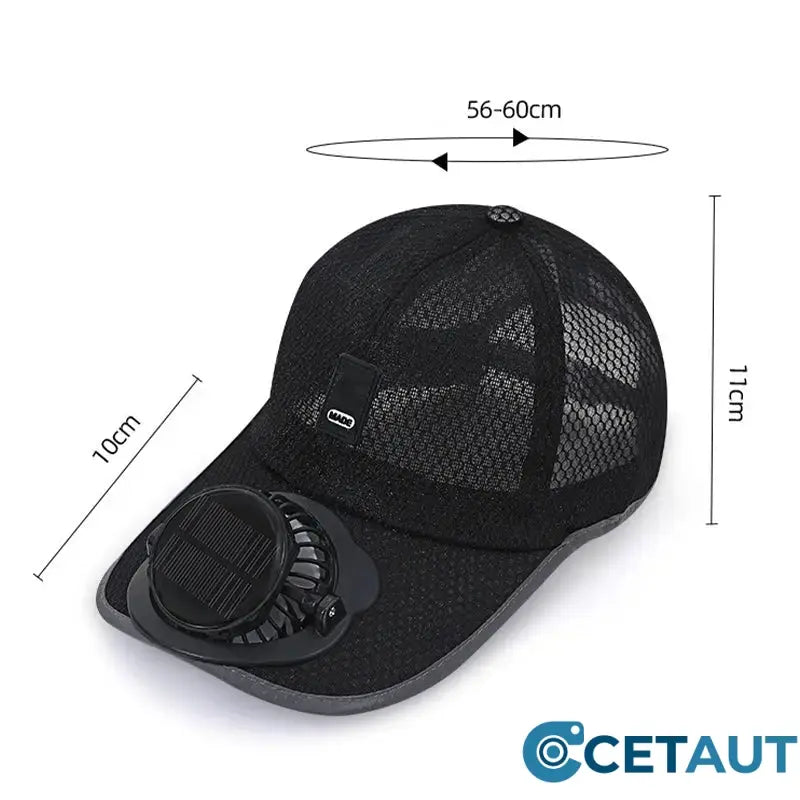 Gluschwein - ❄️Sommerfrische 49% Rabatt!🌀 Baseballkappe mit Solarventilator – 360° drehbar, 16h Laufzeit, UPF50+ – ideal für Garten, Wandern & heiße Tage