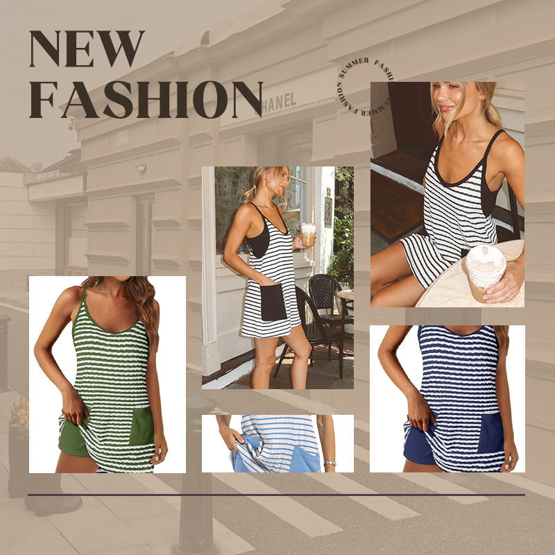💥Begrenztes Angebot: 49% Rabatt, Geschenk 🎁 Damen ärmelloses Sommerkleid mit Shorts