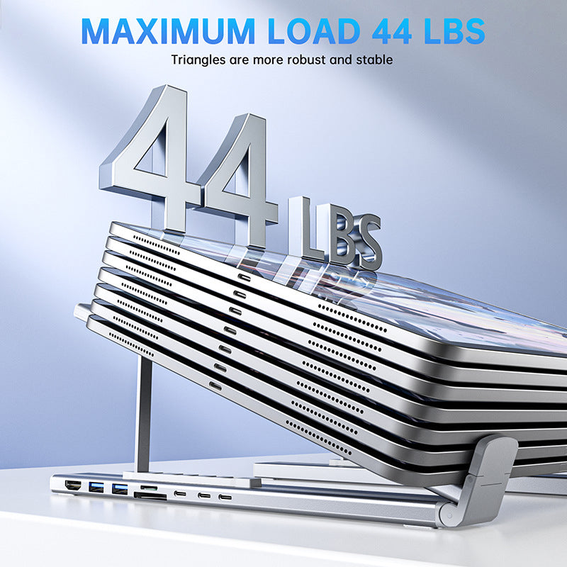 Gluschwein - 💻 45% RABATT! ⚡ 2-in-1 USB-C Dockingstation & Laptopständer – 8 Ports, 4K HDMI & Höhenverstellbar für Mehr Produktivität 🖥️