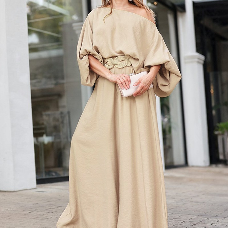 😍Zeitlich begrenzter Rabatt 49% 💥Set aus One-Shoulder-Top und Hose mit weitem Bein