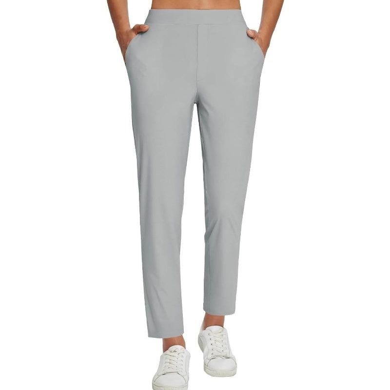 ⏰Limited Time Sale-49% OFF🔥Hochtaillierte elastische Damenhose mit Reißverschlusstaschen