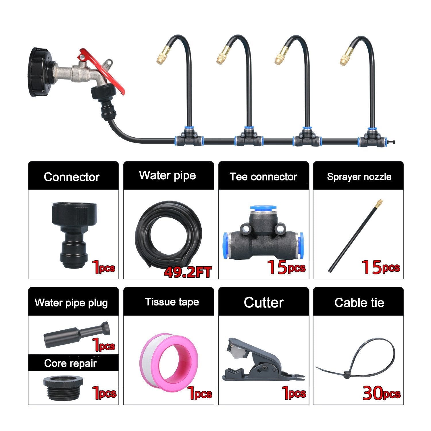 Gluschwein - 🔥Letzter Tag 50 % Rabatt✨360° Curved Garden Automatic Irrigation System