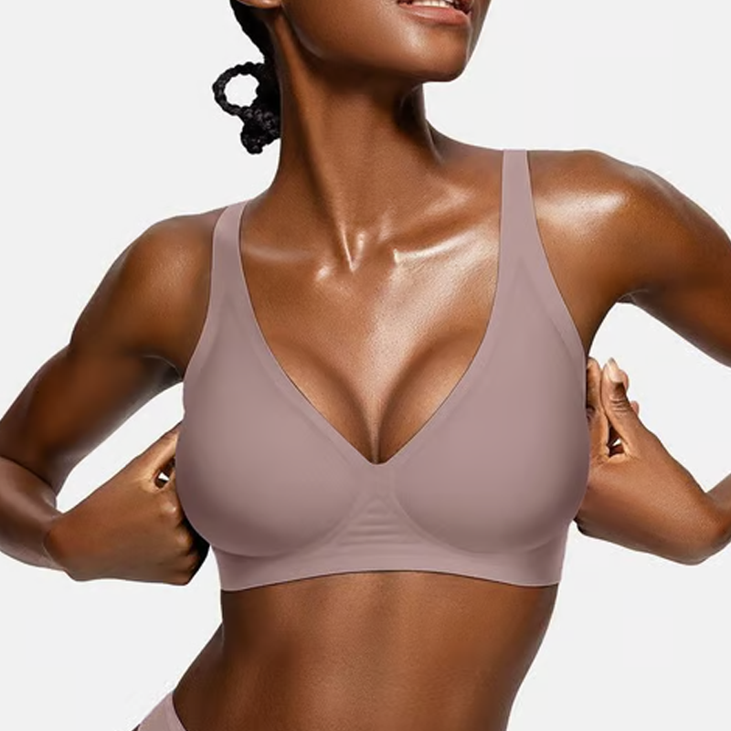 Gluschwein - ⏳Begrenzte Zeit 50% Rabatt💥Nahtloser Push-up-BH mit tiefem V-Ausschnitt und ohne Bügel