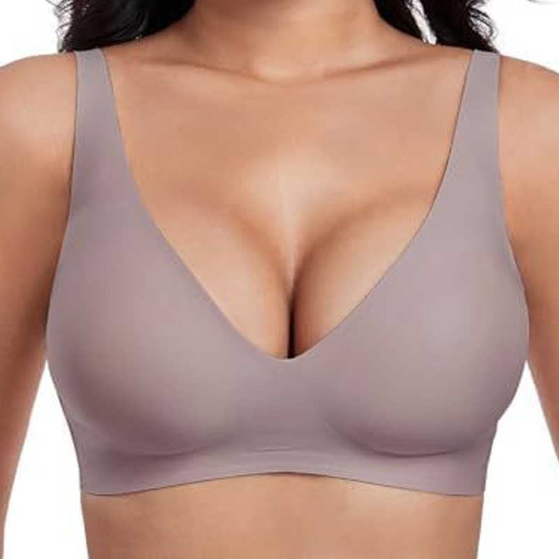 Gluschwein - ⏳Begrenzte Zeit 50% Rabatt💥Nahtloser Push-up-BH mit tiefem V-Ausschnitt und ohne Bügel