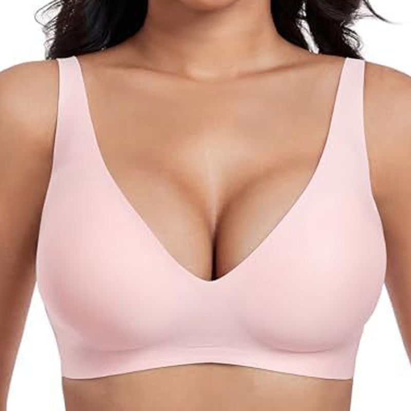 Gluschwein - ⏳Begrenzte Zeit 50% Rabatt💥Nahtloser Push-up-BH mit tiefem V-Ausschnitt und ohne Bügel