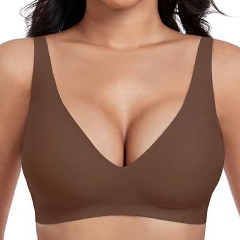 Gluschwein - ⏳Begrenzte Zeit 50% Rabatt💥Nahtloser Push-up-BH mit tiefem V-Ausschnitt und ohne Bügel