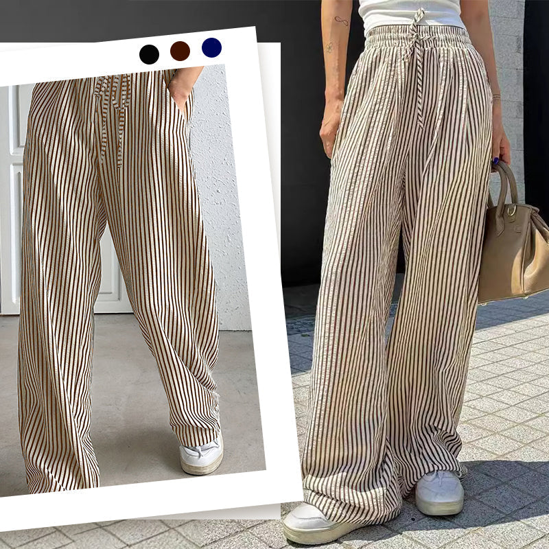 Gluschwein - Damen-Hose mit vertikalen Streifen – schlankernder Effekt & Komfort ✨👖【Begrenzte Angebot】