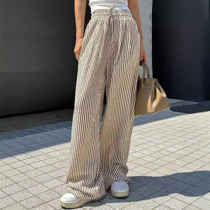 Gluschwein - Damen-Hose mit vertikalen Streifen – schlankernder Effekt & Komfort ✨👖【Begrenzte Angebot】