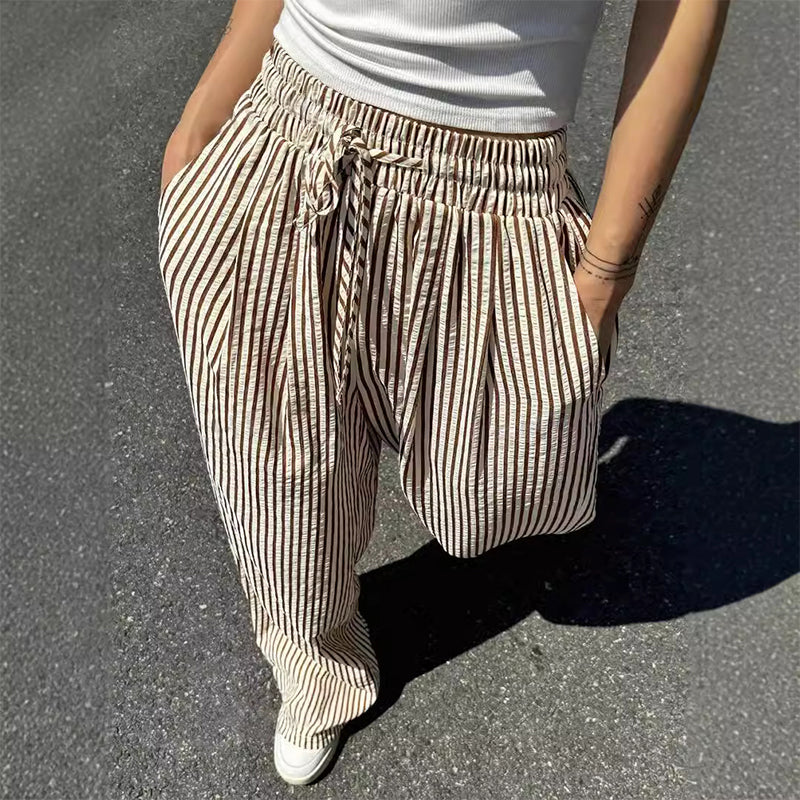 Gluschwein - Damen-Hose mit vertikalen Streifen – schlankernder Effekt & Komfort ✨👖【Begrenzte Angebot】