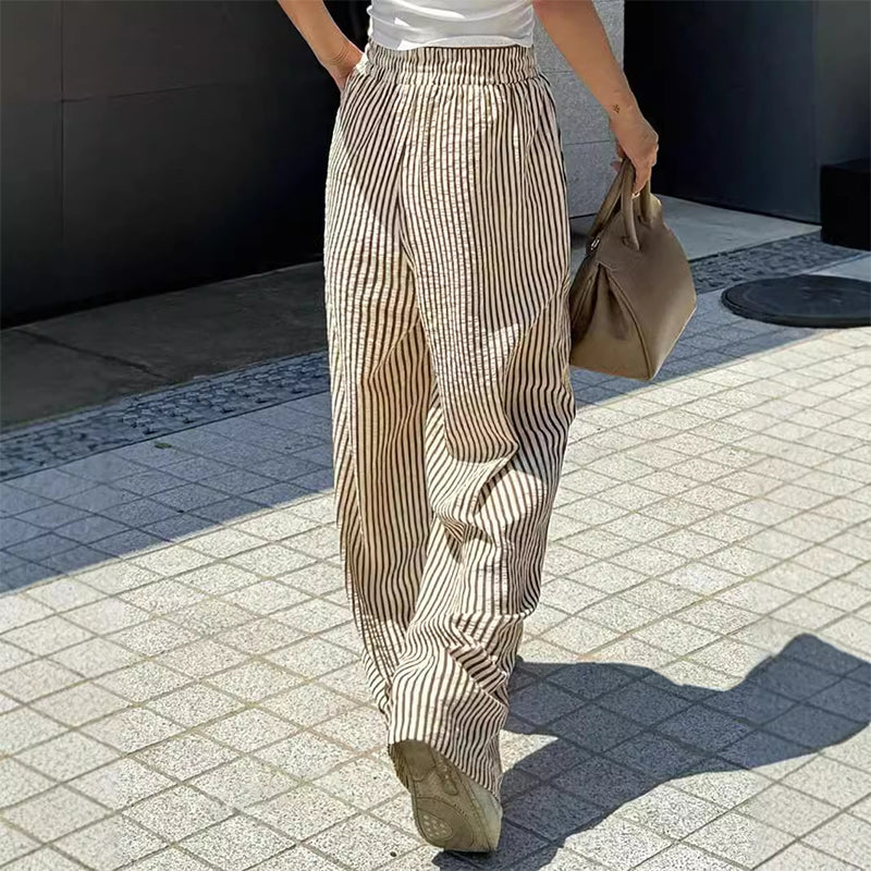 Gluschwein - Damen-Hose mit vertikalen Streifen – schlankernder Effekt & Komfort ✨👖【Begrenzte Angebot】