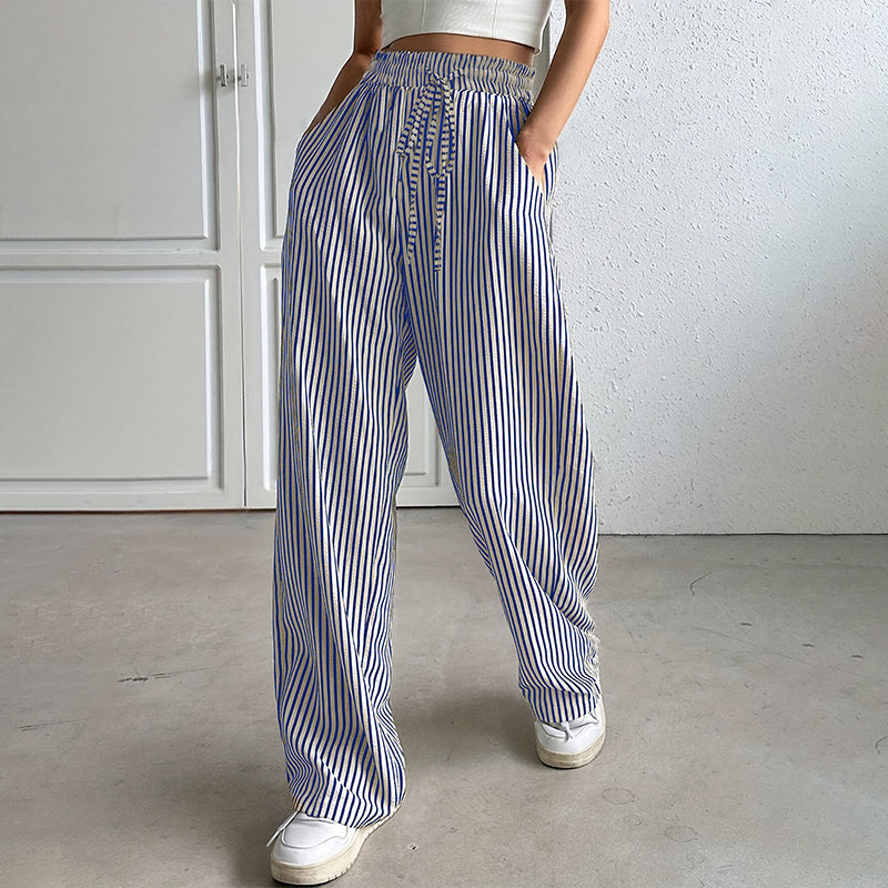 Gluschwein - Damen-Hose mit vertikalen Streifen – schlankernder Effekt & Komfort ✨👖【Begrenzte Angebot】