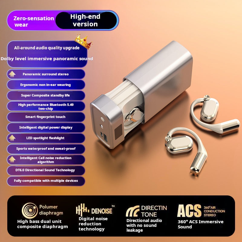 Gluschwein - 🎧 50 % Rabatt – Kabellose Open-Ear-Clip-Kopfhörer – leicht, komfortabel & mit langer Akkulaufzeit – ideal für Sport & Alltag 🏃