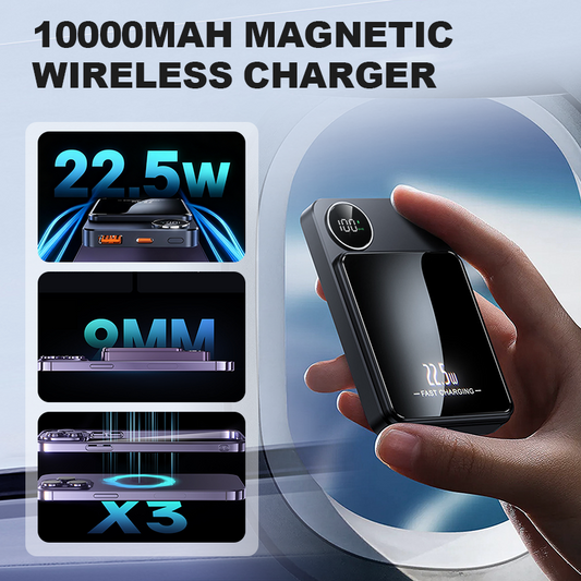 Gluschwein - 📢📢50 % Rabatt!!🥳💞 50K+ VERKAUFT! ⚡🔋 22,5 W 10.000 mAh Magnetisches Slim Powerbank