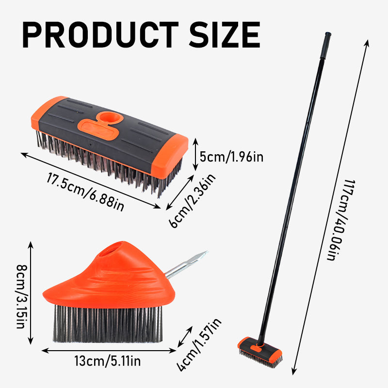 🌿🔥 50% RABATT ⏰ 3-in-1 Unkrautbürsten-Set 🧹 Robust, ergonomisch & perfekt für Fugen, Terrassen & Gehwege 🏡 Jetzt zugreifen!