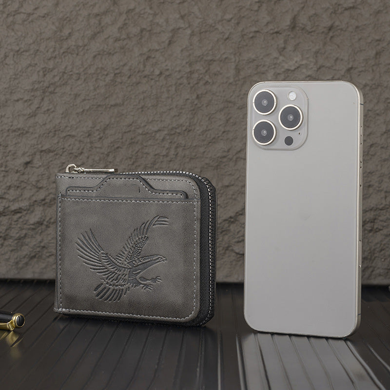 Shawn – Luxus-Geldbörse Mit Adlerprägung