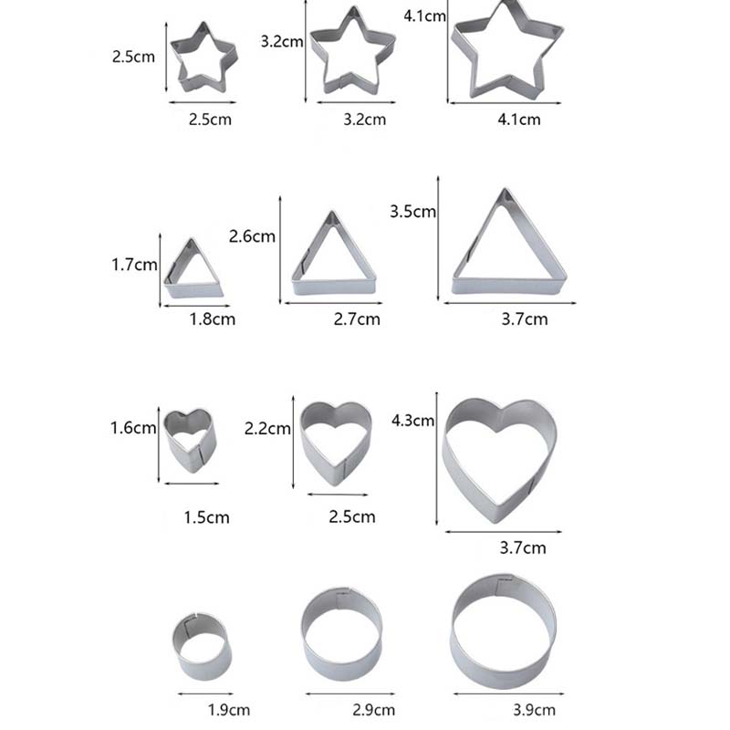 BakeJoy – 24-teiliges Edelstahl-Set Weihnachts-Ausstechformen