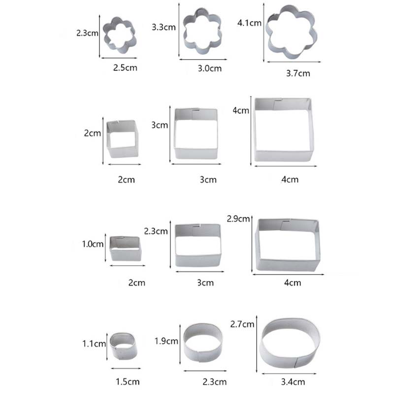 BakeJoy – 24-teiliges Edelstahl-Set Weihnachts-Ausstechformen