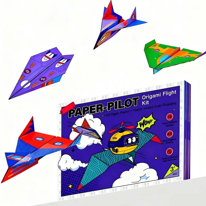 ✈️ 50% RABATT JETZT! ✨ Kreatives DIY-Papierfliegerset - Baue & Starte 10 Modelle, Pädagogisches STEM-Spielzeug für Kinder 6-12 Jahre 🧠🎯