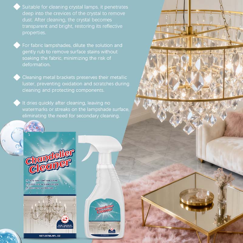 Gluschwein - 💡50 % RABATT🧼 Reinigungsspray für Leuchten | Kraftvolle Fleckenentfernung · Für alle Materialien geeignet, hinterlässt keine Rückstände · Schützt Metall vor Oxidation · Geeignet für Kronleuchter und dekorative Leuchten