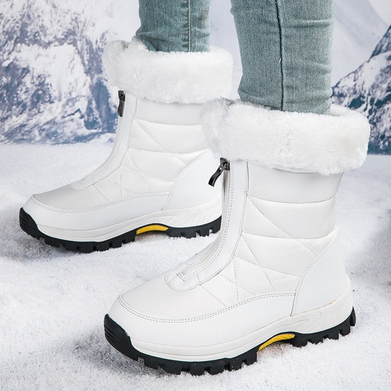 👢❄️ Neuheiten – Warme Schneestiefel mit Reißverschluss – rutschfest und bequem