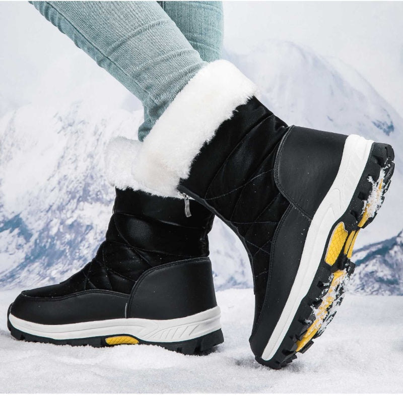 👢❄️ Neuheiten – Warme Schneestiefel mit Reißverschluss – rutschfest und bequem