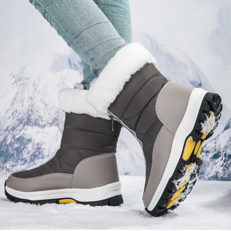 👢❄️ Neuheiten – Warme Schneestiefel mit Reißverschluss – rutschfest und bequem