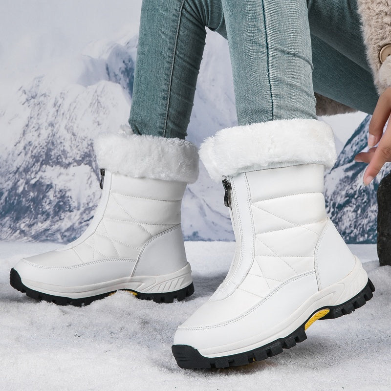 👢❄️ Neuheiten – Warme Schneestiefel mit Reißverschluss – rutschfest und bequem