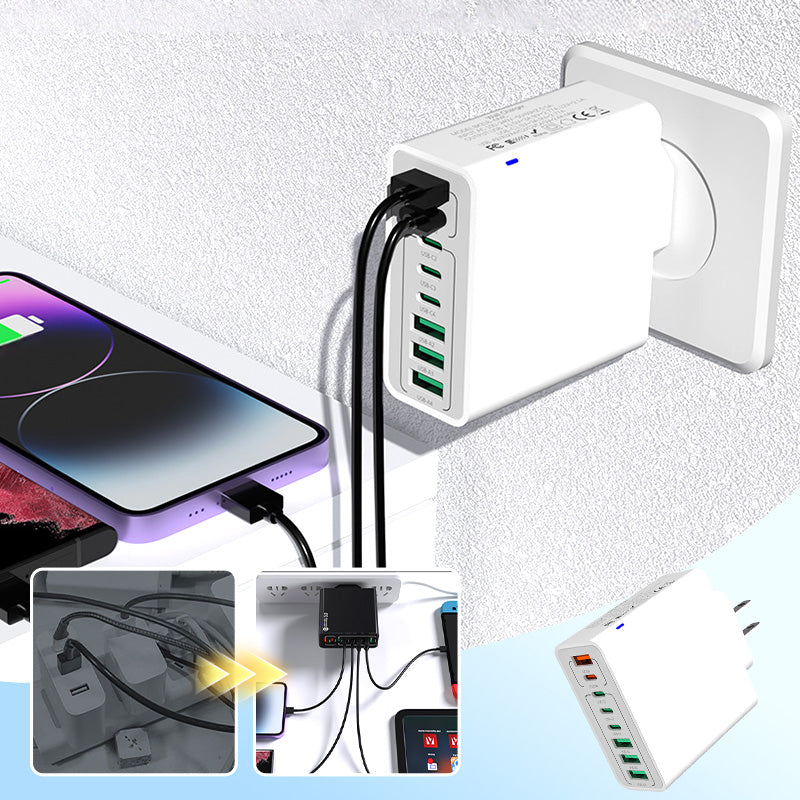 Gluschwein - 🔥Neuprodukt-Sonderangebot🔥150W Mehrfach-Schnellladegerät🔌Laden Sie Laptop, Handy & Co. gleichzeitig mit voller Geschwindigkeit. Kompakt, intelligent & zukunftssicher. Nie wieder Kabelsalat! 🔋