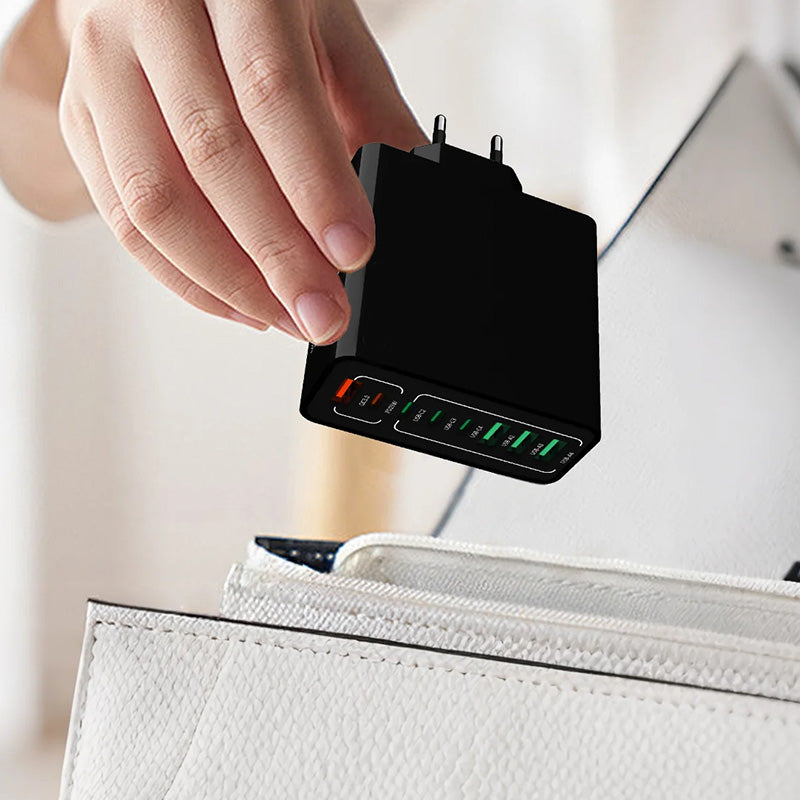 Gluschwein - 🔥Neuprodukt-Sonderangebot🔥150W Mehrfach-Schnellladegerät🔌Laden Sie Laptop, Handy & Co. gleichzeitig mit voller Geschwindigkeit. Kompakt, intelligent & zukunftssicher. Nie wieder Kabelsalat! 🔋