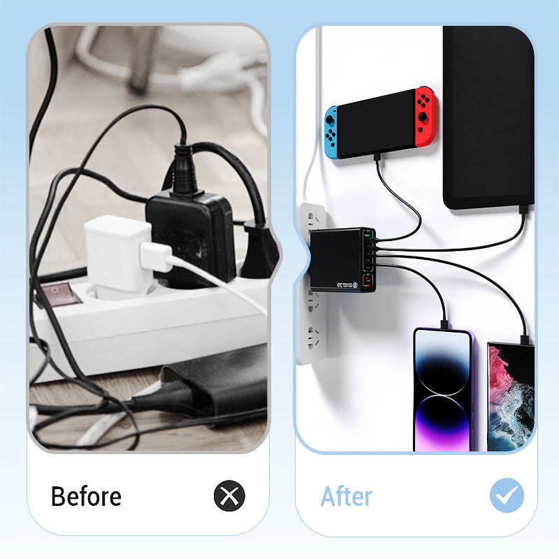Gluschwein - 🔥Neuprodukt-Sonderangebot🔥150W Mehrfach-Schnellladegerät🔌Laden Sie Laptop, Handy & Co. gleichzeitig mit voller Geschwindigkeit. Kompakt, intelligent & zukunftssicher. Nie wieder Kabelsalat! 🔋