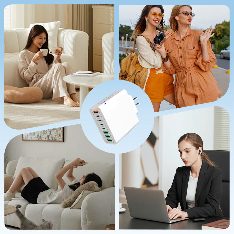 Gluschwein - 🔥Neuprodukt-Sonderangebot🔥150W Mehrfach-Schnellladegerät🔌Laden Sie Laptop, Handy & Co. gleichzeitig mit voller Geschwindigkeit. Kompakt, intelligent & zukunftssicher. Nie wieder Kabelsalat! 🔋